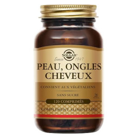 Solgar Peau, Ongles, Cheveux - Beauté - Nutriments essentiels : Zinc, Vitamine C, Acides Aminés, Cuivre - Forme Brevetée de MSM