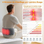 HONGJING Ceinture Dorsale Décompressante Chauffante Lumière Rouge Massage | Soutien Lombaire Gonflable pour la Douleur Lombaire,