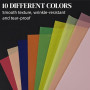 Papier Calque Couleur A4,50pcs Feuilles Cartonnées A4,Feuilles de Papier Calque Coloré A4,Papier Couleur A4,Feuille Cartonner de