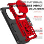 Dechyi Coque pour Xiaomi Redmi Note14 Pro Plus 5G et 2 pièces Protection ecran Lentille Coulissante Couverture Support d’Anneau 