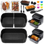 Accessoires Air Fryer Philips Série 1000 Airfryer Panier Flexible 7,1L | 3 Pièces Moule Silicone Air Fryer, Plat Réutilisable Ac