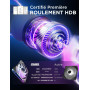AsiaHorse Ventilateur de boîtier PC ARGB 120MM [Lot de 3] [Infinity Mirror] [HDB] Ventilateur RGB 1800 RPM/ 61.5CFM/ 24 LEDs 5V 