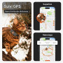 Weenect Chat XS - Mini Collier GPS pour Chat | Abonnement requis | Plus petit du marché • Une position par seconde • Sans limite