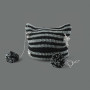 Grunge Bonnets tricotés au crochet pour femmes filles renard oreilles de chat gothique Emo Alt Y2K Accessoires Grunge Vêtements