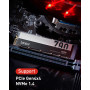 Lexar NM790 SSD interne 2To, M.2 2280 PCIe Gen4x4 NVMe 1.4 SSD, Jusqu'à 7400 Mo/s en lecture, 6500 Mo/s en écriture, pour PS5, l
