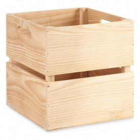 Boîte de rangement Bois de pin Marron naturel (30 x 30 x 30 cm) 60,99 €