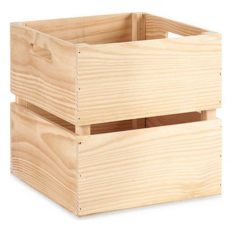 Boîte de rangement Bois de pin Marron naturel (30 x 30 x 30 cm) 60,99 €