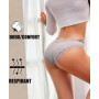 ALL OF SHE Lot de 6 sous-vêtements en Coton Caleçons Femmes Slip Dentelle Culotte Soft Hipster Sexy Panties Underwear Women Mult