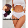 ALL OF SHE Lot de 6 sous-vêtements en Coton Caleçons Femmes Slip Dentelle Culotte Soft Hipster Sexy Panties Underwear Women Mult