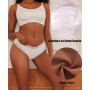 ALL OF SHE Lot de 6 sous-vêtements en Coton Caleçons Femmes Slip Dentelle Culotte Soft Hipster Sexy Panties Underwear Women Mult