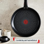 Tefal - Ingenio Comfort Max Batterie de cuisine - Antiadhésif - 4 pièces | Poêle et casserole induction empilables - Poignée amo