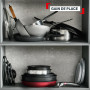 Tefal - Ingenio Comfort Max Batterie de cuisine - Antiadhésif - 4 pièces | Poêle et casserole induction empilables - Poignée amo