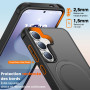 BENTIACC Coque pour Samsung Galaxy S24 Plus/S25 Plus, Support à Aimant | Angle 120° Magnétique, résistance militaire, anti-rayur