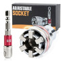 KEWAYO Clé à douille universelle réglable de 10 à 19 mm