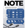 LISEN 240W Cable USB C Charge Rapide, 2m PD 5A Cable USB C vers USB C Câble | USBC Chargeur Nylon Tressé pour iPhone 18 iPhone D