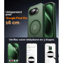 Opkiegrn 3 in 1 Magnétique Coque pour Google Pixel 10A, Vert | Compatible avec MagSafe avec Verre trempé Protection écran, Anti-