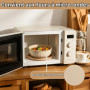 Gyism Lot de 4 saladiers avec couvercle, sans BPA, empilables, pour lave-vaisselle, micro-ondes, congélateur, 0,6/1,25/2,25/3,6 