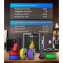 JAYO Filament PLA+ 1.75mm Bois 1.1 KG, Haute Résistance 3D Filament | Facile à Utiliser, Bobine Détachable, PLA Plus Précision +