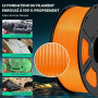 SUNLU PLA+ Filament 1.75mm, Durabilité et Résistance Accrues | Filament PLA Plus pour imprimantes 3D FDM, Bobine de 1 kg, pla+ R