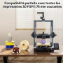 DEEPLEE Filament PLA+ Rapide 1.75mm Brun 4kg | Bobine Rapid PLA Plus Filament 1.75 Imprimante 3D FDM, Haute Vitesse d'Impression