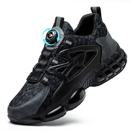 GemChve Chaussures de Sécurité Hommes Légère Respirantes Femme Basket Securite Embout en Acier Antidérapante Confortable Chaussu