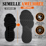 GemChve Chaussures de Sécurité Hommes Légère Respirantes Femme Basket Securite Embout en Acier Antidérapante Confortable Chaussu