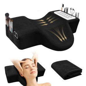 CGBE Oreiller en U Extensions de Cils Ergonomique Flanelle Salon & Domicile | Oreiller en U ergonomique en flanelle, soutien con