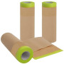 FIUTEKO 3 Rouleaux Papiers de Masquage Peinture, 30cm x 15m Papier Kraft Protection Peinture, Rouleau papier protection peintre,