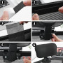 YARNOW Repose-tête réglable pour chaise de bureau Noir | Repose-nuque amovible en maille avec pince de 2,6 cm pour chaise d'ordi