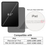 JETech Coque pour iPad Mini A17 Pro/6e Gén, Rose | Pour 8,3" 2024/2021 Modèle, Étui Housse Dos Transparent, Porte-Pencil, Suppor