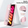 JETech Coque pour iPad Mini A17 Pro/6e Gén, Rose | Pour 8,3" 2024/2021 Modèle, Étui Housse Dos Transparent, Porte-Pencil, Suppor