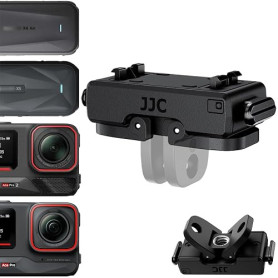 JJC Adaptateur Support Magnétique pour Insta 360 X5 Ace Pro 2 Caméra Sport | Support Démontage Rapide pour Insta360 X5 & Ace/ Ac