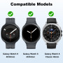 Tiorecime Lot de 12 bracelets compatibles avec Samsung Galaxy Watch 9/8 40 mm 44 mm/Galaxy Watch 8 Classic 46 mm/Galaxy Watch Ul