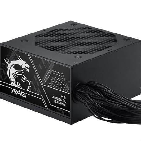 MSI MAG A650BN PCIE5 III Alimentation ATX 3.1, 80 Plus Bronze | 650W, compatible PCIe 5.1, connecteur natif 12V-2x6 bicolore, câ