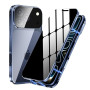 MIMGOAL Coque iPhone 18 Pro/17 Pro Anti Espion Magnétique Bleu Foncé | Protection de la vie privée à 25 degrés, verre trempé à l