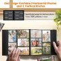 DazSpirit Album photo de 10 x 15 cm, 1000 pochettes, couverture en lin | capacité extra large, contient des images horizontales