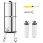 VEVOR Système de Filtration d'Eau par Gravité 8,5 L, Filtre à Eau par Gravité Réduction du Plomb et jusqu'à 99% du Chlore, en In