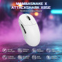 MAMBASNAKE X Attack Shark X8SE 55G Souris Gaming sans Fil-Blanc | Ultra-légère-25000DPI,Capteur PAW3311,Trimode BT/2,4G/USB-C,80