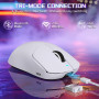 MAMBASNAKE X Attack Shark X8SE 55G Souris Gaming sans Fil-Blanc | Ultra-légère-25000DPI,Capteur PAW3311,Trimode BT/2,4G/USB-C,80