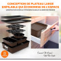 Nutrichef Ensemble de Moules à Pâtisserie Empilable Antiadhésif 8 Pièces- Ensemble de Plaques de Cuisson sans PFOA, PFOS, PTFE a