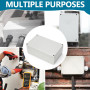 Lot de 2 boîtes de distribution en saillie - Blanc - 200 x 120 x 75 mm - Boîtier ABS étanche IP65 - Boîte de jonction universell