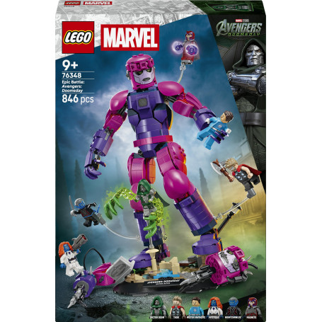LEGO ǀ Marvel Le Combat Légendaire Avengers : Doomsday - Jeu de Construction - Jouet Super-Héros - Figurine de Sentinelle & 6 Mi