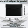 YSDINK Enveloppe Porte-documents A4 en cuir PU avec Fermeture Métallique, Étanche et Extensible, Grande Capacité pour Dossiers, 