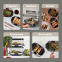 Ninja CRISPi DualZone Air fryer en verre 2 paniers, 8 modes de cuisson, cuisson simultanée de deux aliments, contenants en verre