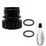 ZY-otu Adaptateur pour bouteille en verre Sodastream, compatible avec Crystal 0,7 L & Terra, Quick Connect