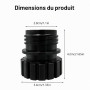 ZY-otu Adaptateur pour bouteille en verre Sodastream, compatible avec Crystal 0,7 L & Terra, Quick Connect