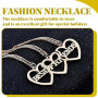 JRYXDS 3Pcs Collier-Cœur En Or Puzzle De L'Amitié Chaîne Pour Femmes Meilleures Amies Cadeau Symbolisant Une Précieuse Amitié À