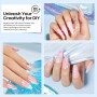 Vishine 3D Nail Gel Nail Art – Gel Sculptant Transparent 15g No Wipe, pour Dessins, Moulages, Strass 3D, Sculptures et Décoratio
