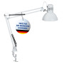 MAUL lampe de bureau MAULstudy en métal | Lampe LED professionnelle | Lampe à pince flexible pour le bureau, le salon et l'ateli