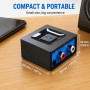esinkin Récepteur Audio sans Fil Adaptateur Bluetooth | PC/Mac/Smartphone/Tablette/Récepteur AV, Sorties 3,5mm et RCA, Pour Haut